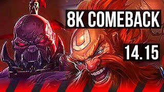 SION vs GRAGAS (TOP) | 8k comeback, 38k DMG | NA Master | 14.15