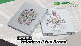 SMARTJET FLEX Pigment: Stampa a colori in digitale su Scatole Pizza