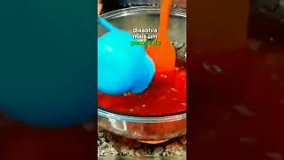 Sobremesa colorida refrescante e muito facil de fazer  #receitasdafamilia #receita