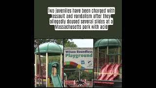 ACID ATTACK on PLAYGROUND SLIDES|JUVENILES CHARGED| #usatoday#usnews