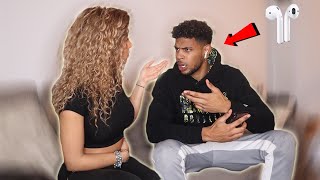 AIRPOD ARGUMENT PRANK ON GIRLFRIEND! *HILARIOUS*