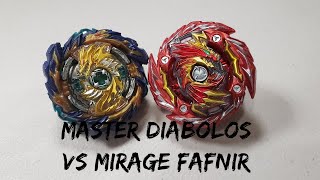 Beyblade Burst Master Diabolos Vs Mirage Fafnir