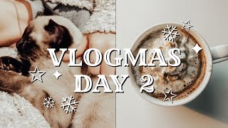 VLOGMAS DAY 2 | driving back to college, sorority meeting, and finals szn baby