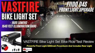 Fiido D4S Ebike Front Light Upgrade Riding Test - VASTFIRE Bike Light Set