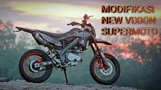 Modifikasi yamaha new vixion supermoto