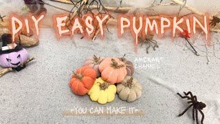 DIY Fabric Pumpkins 🎃 How to make Halloween Decorations