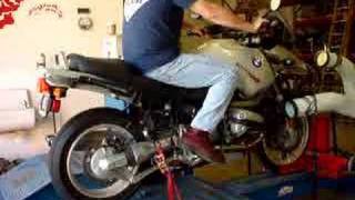 BMW R1150GS with a TBR exhaust on the TBR Dyno