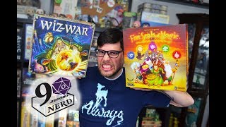 90 Second Nerd Board Game Review: Wiz-War vs Five Seals of Magic