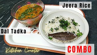 Dal Fry & Jeera Rice Combo | Hotel Style Dal Tadka & Jeera Rice Recipe | #KitchenCounter