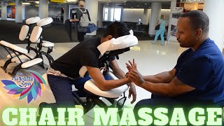 "Chair Massage Routine for Relaxation and Stress Reduction ASMR"  by the Wellness Training Academy.