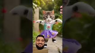 Cute little cat dance 😍 #cat #viralvideo