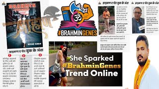 #BrahminGenes CEO Anuradha Tiwari Stirs Controversy By Stamping Car With `Brahmin Genes` Sticker