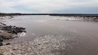 Tidal bore @ Moncton NB, Canada. May 10, 2021.