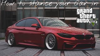 How to stance your car In GtaV *Must watch*