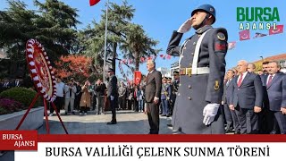 Bursa Valiliği Çelenk Sunma Töreni