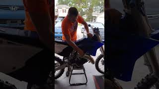 03 YZ 125 BUILT FROM BUCKETS OF PARTS🥶FIRST START😲 #howto #viral #subscribe