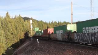 BNSF westbound Z train.  West of Whitefish MT