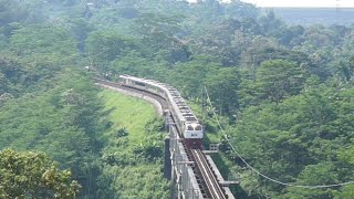 Satisfying Banget,Melihat KA Kartanegara (169) Melintas Di Jembatan Lahorrrr