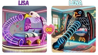 LISA OR LENA BEDROOM EDITION #LISAORLENA #LISA #LENA