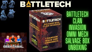 BattleTech Unboxing 2 Clan Invasion Wave 1 Omni Mech Salvage Boxes