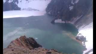 2012-07-01 Katmai N.P. - VTTS - Crater lake from ridge projecting into caldera