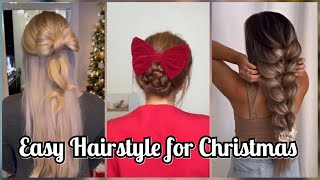 Easiest Hairstyle For Christmas | Hairstyle ideas for Christmas party