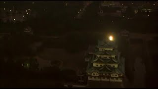 Hunted (1995) opening - Nagoya from above: Castle & TV Tower