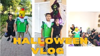 Our trick or treat at Al Reef Community | Expat Family