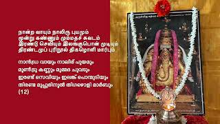 Vinayagar Agaval - Day 2 (Lines 1-24) with lyrics in Tamil and Malayalam