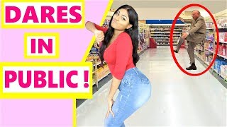 TRUTH OR DARE IN PUBLIC! CHALLENGE!! HILARIOUS