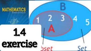 sets 1.4 exercise 11th cbse ncert text book all sums explained with worksheet link