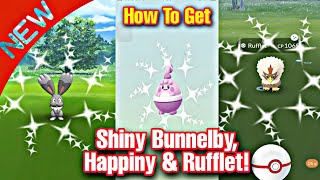 ✨HOW TO GET SHINY BUNNELBY, HAPPINY & RUFFLET IN POKÉMON GO ★ MEGA LOPUNNY DEBUT ★ SPRING EVENT 2021