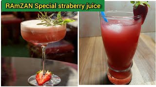 Ramazan special strawberry juice 🥤/ Restaurant style strawberry  juice/ cook with Atti