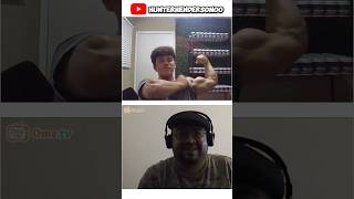 Flexing on Omegle w/ funny reactions #gym #flexing #alexeubank #funny #samsulek #fitness #omegle