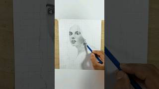 How to draw girl portrait / part-1 /face shading sketch step by step #shorts #art #creativeart