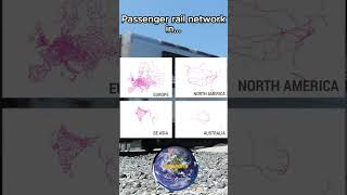 Passenger rail networks #geography #railway #mapping