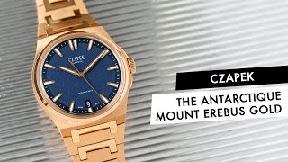 QUICK LOOK: Czapek Brings Gold To Its Antarctique Sports Watch with the Mount Erebus Deep Blue