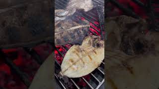 Grill Fresh Fish 🤤 #shorts #youtubeshorts #fishing #fish #grillfish #indonesianfood #food #papua