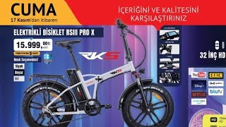 17 Kasım 2023 Bim Marketlerine Gelecek Olan Elektirikli Bisiklet RKS RS3 PRO X