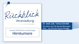 Teil 3: Patientenforum Neurologie Hirntumore