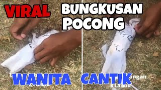 Viral Bungkusan Pocong Foto Wanita Cantik