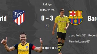 ATLETICO DE MADRID 0 vs 3 FC BARCELONA | LALIGA 2023/24 md 29 II অ্যাটলেটিকো মাদ্রিদ বনাম বার্সেলোনা