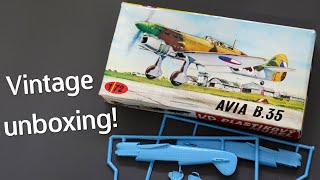 Pretty Good for a Vintage Kit! KP Avia B.35 Plastic Model Kit in 1/72 Scale - Unboxing Review