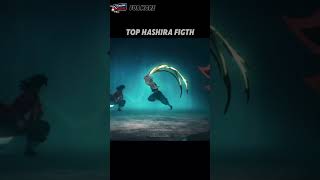 water hashira vs wind hashira badass fight  #anime #short