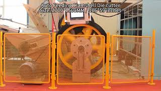 Auto Feeding Jumbo Clamshell Die cutter - Size: 2700*1500MM / 106*59 inches