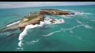 South Australia by Drone. Beachport . Penguin  Island