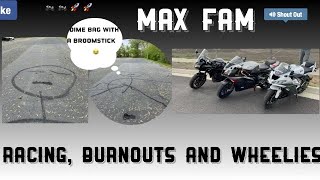 Fz1000, Zx6r, Rsvr, Wheelies Burnouts and more burnouts