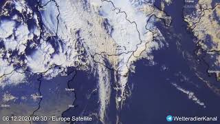 Gigantische Wolken durch Mittelmeer Flotte bedecken Italien und Deutschland. Chemtrails?