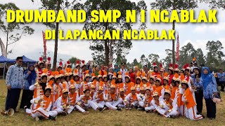 Drumband SMP Negeri 1 Ngablak di Lapangan Ngablak