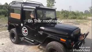 mahindra  mm550 convert to Thar army jeep  big tyre starting price 4 lakh dh modification amritsar